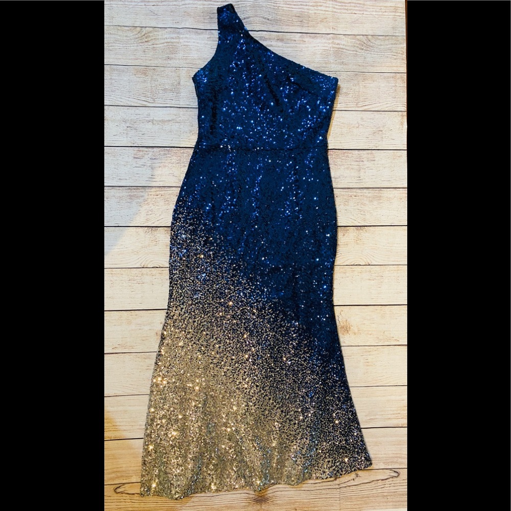 One shoulder formal dress